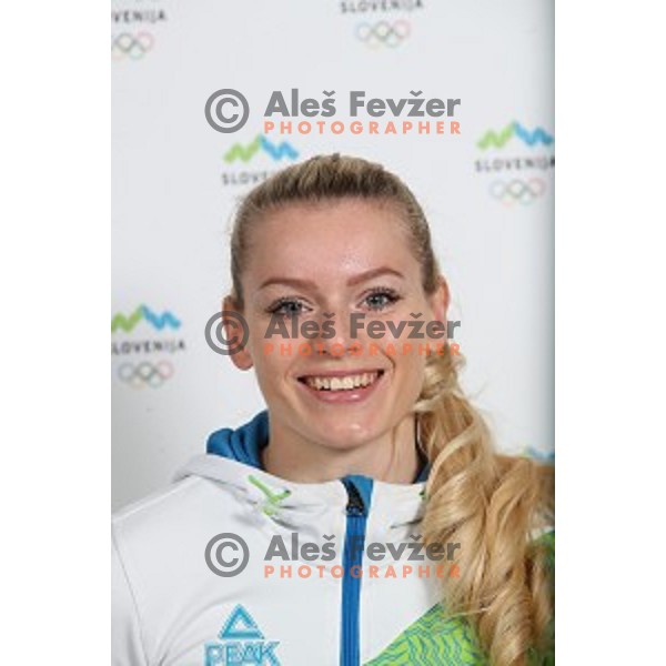 member of Slovenia team at second edition of European Olympic games in Minsk, Belorussia at official photo shooting in Ljubljana on May 8, 2019