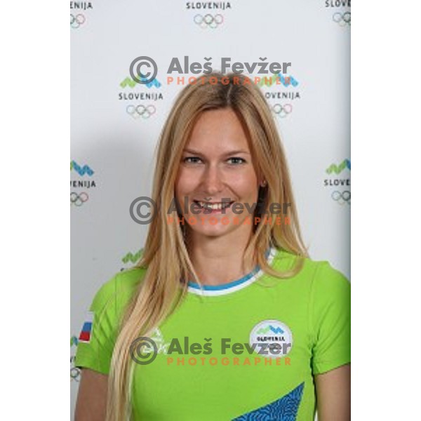 member of Slovenia team at second edition of European Olympic games in Minsk, Belorussia at official photo shooting in Ljubljana on May 8, 2019