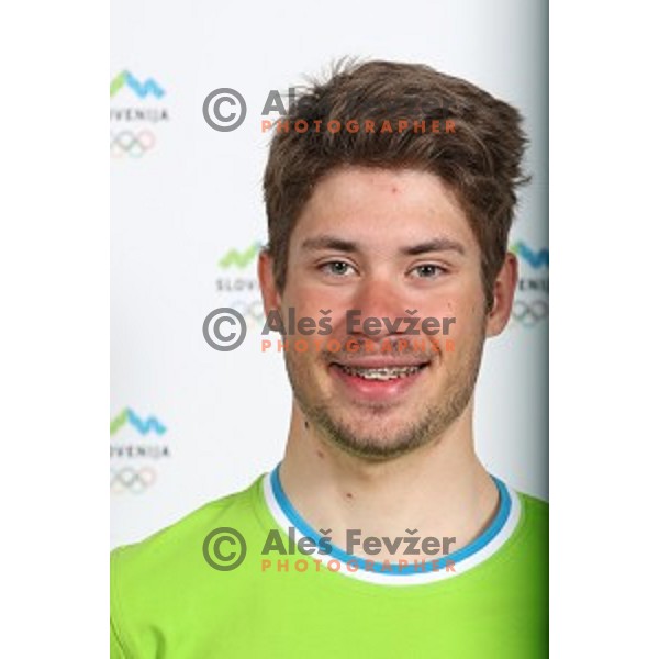 Nik Cemazar member of Slovenia team at second edition of European Olympic games in Minsk, Belorussia at official photo shooting in Ljubljana on May 8, 2019