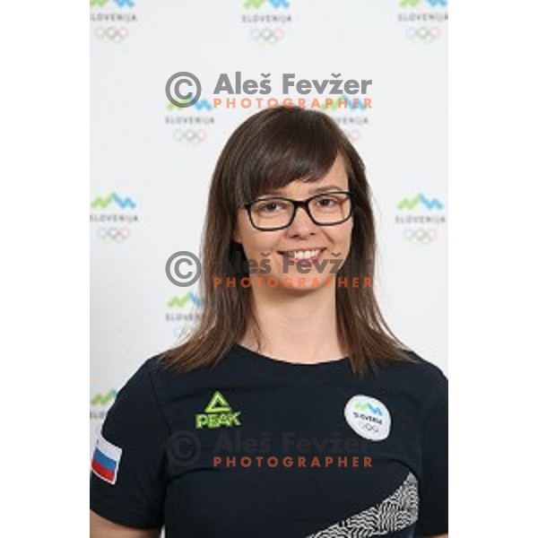 Ziva Dvorsak member of Slovenia team at second edition of European Olympic games in Minsk, Belorussia at official photo shooting in Ljubljana on May 8, 2019