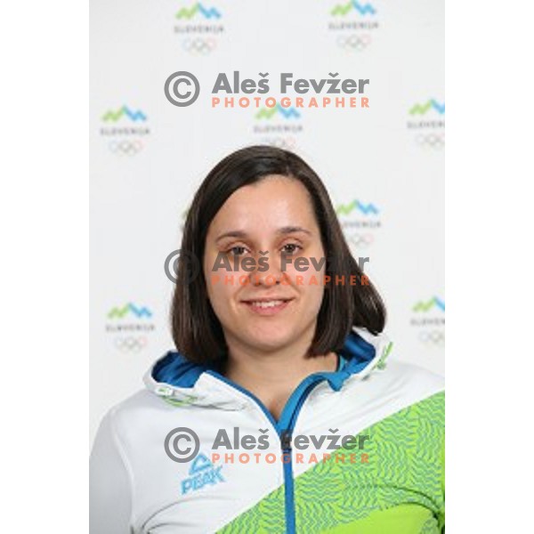 Urska Kuharic member of Slovenia team at second edition of European Olympic games in Minsk, Belorussia at official photo shooting in Ljubljana on May 8, 2019