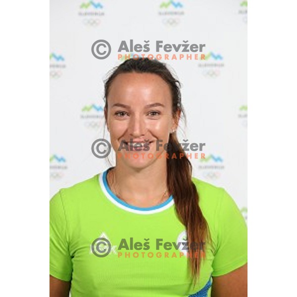 Anja Osterman member of Slovenia team at second edition of European Olympic games in Minsk, Belorussia at official photo shooting in Ljubljana on May 8, 2019