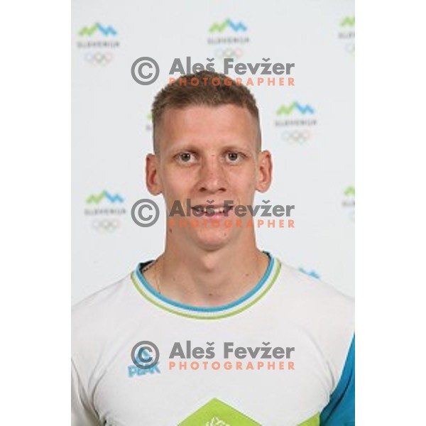 member of Slovenia team at second edition of European Olympic games in Minsk, Belorussia at official photo shooting in Ljubljana on May 8, 2019