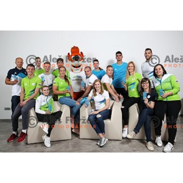 member of Slovenia team at second edition of European Olympic games in Minsk, Belorussia at official photo shooting in Ljubljana on May 8, 2019