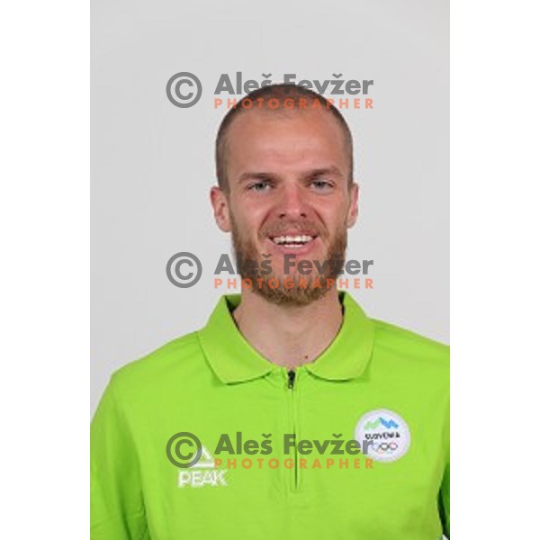 member of Slovenia team at second edition of European Olympic games in Minsk, Belorussia at official photo shooting in Ljubljana on May 8, 2019