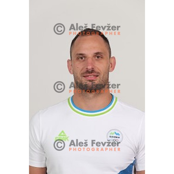 David Kukovica member of Slovenia team at second edition of European Olympic games in Minsk, Belorussia at official photo shooting in Ljubljana on May 8, 2019