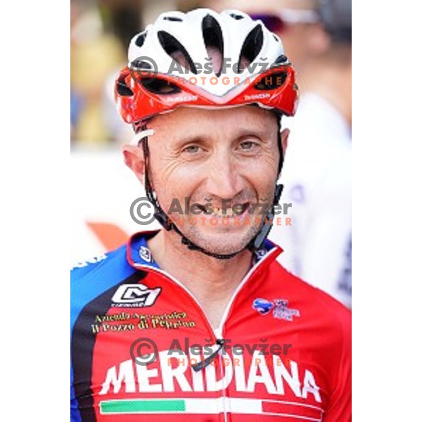 Davide Rebellin during starting protocol before first stage of 26.Tour of Slovenia, UCI cycling race between Ljubljana and Rogaska Slatina on June 19, 2019