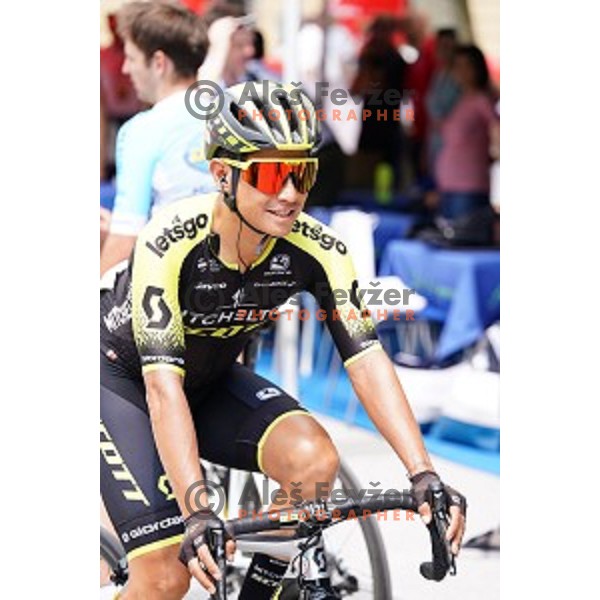 Esteban Chaves during starting protocol before first stage of 26.Tour of Slovenia, UCI cycling race between Ljubljana and Rogaska Slatina on June 19, 2019