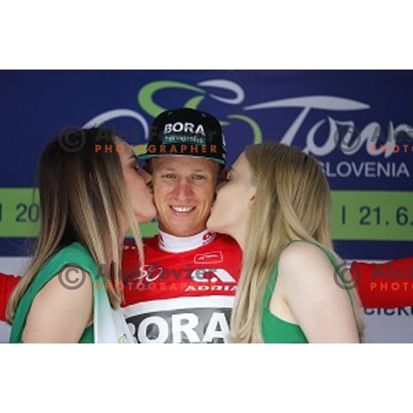 Pascal Ackermann, winner of first stage of 26.Tour of Slovenia, UCI cycling race between Ljubljana and Rogaska Slatina on June 19, 2019