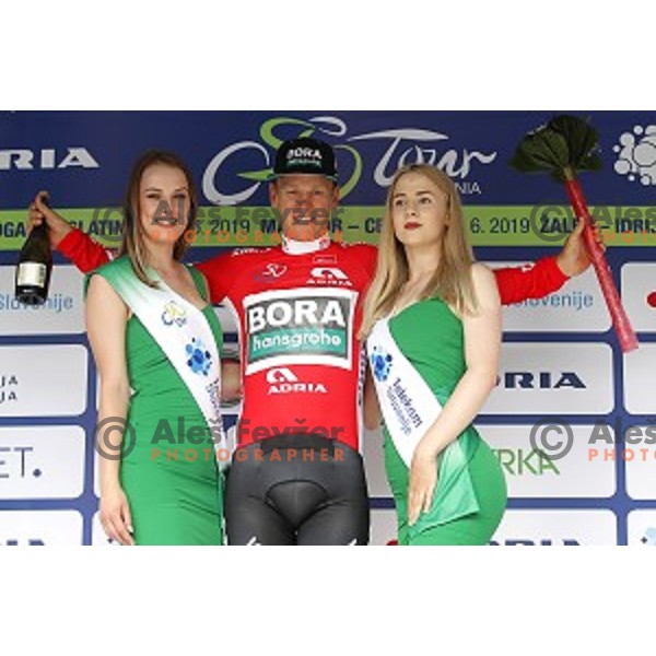 Pascal Ackermann, winner of first stage of 26.Tour of Slovenia, UCI cycling race between Ljubljana and Rogaska Slatina on June 19, 2019