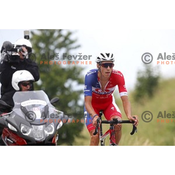 Blaz Jarc (Adria Mobil) racing in the first stage of 26.Tour of Slovenia, UCI cycling race between Ljubljana and Rogaska Slatina on June 19, 2019