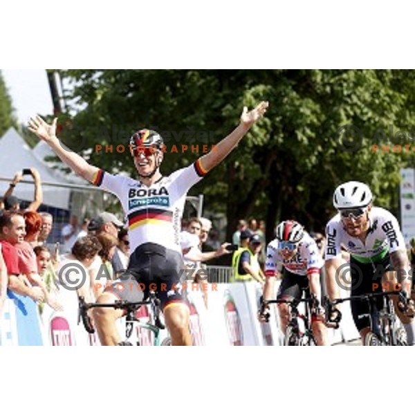 Pascal Ackermann, winner of first stage of 26.Tour of Slovenia, UCI cycling race between Ljubljana and Rogaska Slatina on June 19, 2019