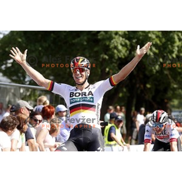 Pascal Ackermann, winner of first stage of 26.Tour of Slovenia, UCI cycling race between Ljubljana and Rogaska Slatina on June 19, 2019