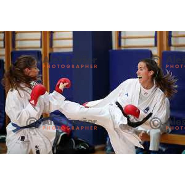 Karate fighter Tjasa Ristic, member of Slovenia Olympic team during practice session for 2. European games in Minsk, Belarus, June 2019