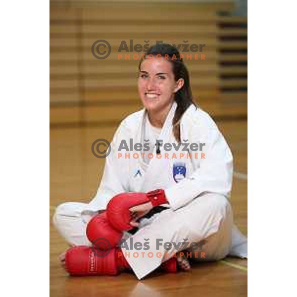 Karate fighter Tjasa Ristic, member of Slovenia Olympic team during practice session for 2. European games in Minsk, Belarus, June 2019