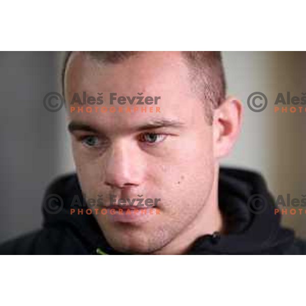 Boxer Aljaz Venko, member of Slovenia Olympic team during practice session for 2. European games in Minsk, Belarus, June 2019