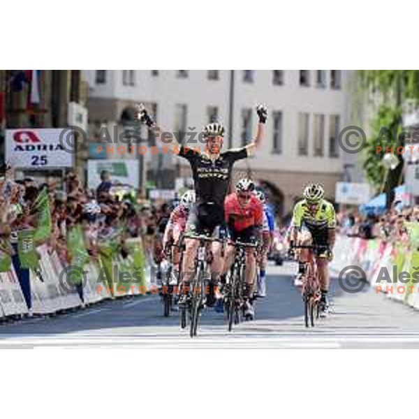 Luka Mezgec (Michelton Scott) winner of 2.stage at 26. Tour of Slovenia between Maribor and Celje, UCI Cycling race, Slovenia on June 20, 2019