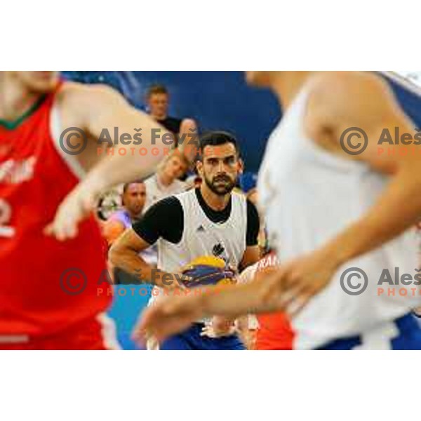of Slovenia team during match between Belarus and Slovenia in first round of basketball 3x3 at 2. European Games in Minsk, Belarus on June 21, 2019