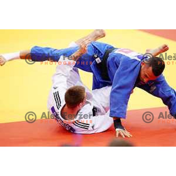 David Starkel of Slovenia in action during Judo Tournament of 2nd European Games, Minsk, Belarus on June 22, 2019