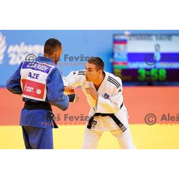 David Starkel of Slovenia in action during Judo Tournament of 2nd European Games, Minsk, Belarus on June 22, 2019