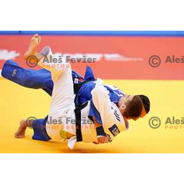 David Starkel of Slovenia in action during Judo Tournament of 2nd European Games, Minsk, Belarus on June 22, 2019