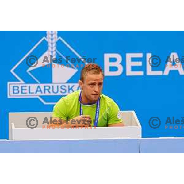 coach Rok Dragsic of Slovenia in action during Judo Tournament of 2nd European Games, Minsk, Belarus on June 22, 2019