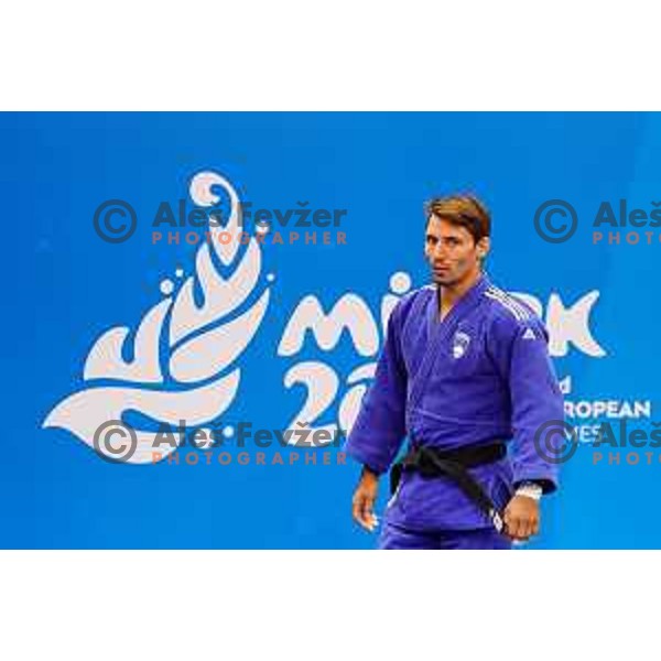 Andraz Jereb of Slovenia in action during Judo Tournament of 2nd European Games, Minsk, Belarus on June 22, 2019