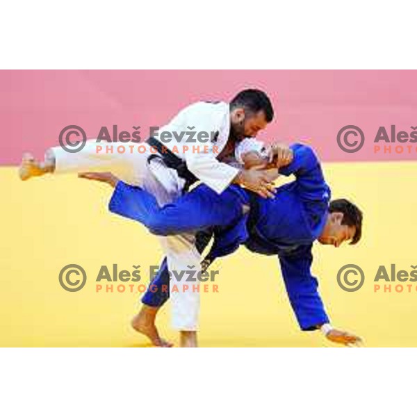 Andraz Jereb of Slovenia in action during Judo Tournament of 2nd European Games, Minsk, Belarus on June 22, 2019