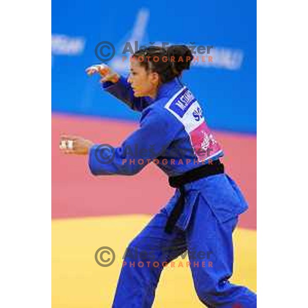 Marusa Stangar of Slovenia in action during Judo Tournament in Women\'s 48 kg class at 2nd European Games, Minsk, Belarus on June 22, 2019