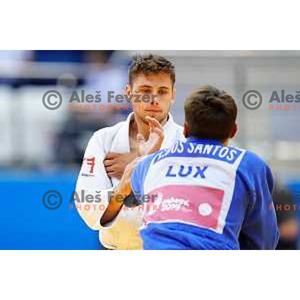 Martin Hojak of Slovenia in action during Judo Tournament in Men\'s 73 kg class at 2nd European Games, Minsk, Belarus on June 23, 2019