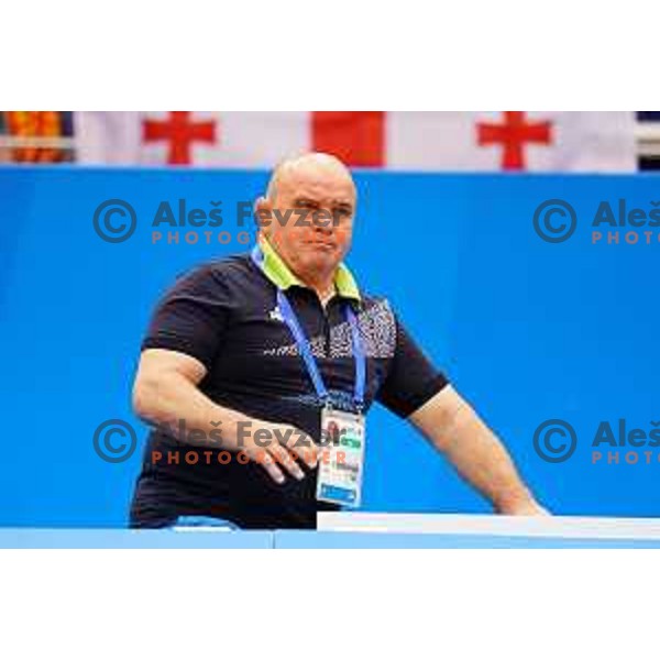 Marjan Fabjan, coach of Slovenia during Judo Tournament at 2nd European Games, Minsk, Belarus on June 23, 2019