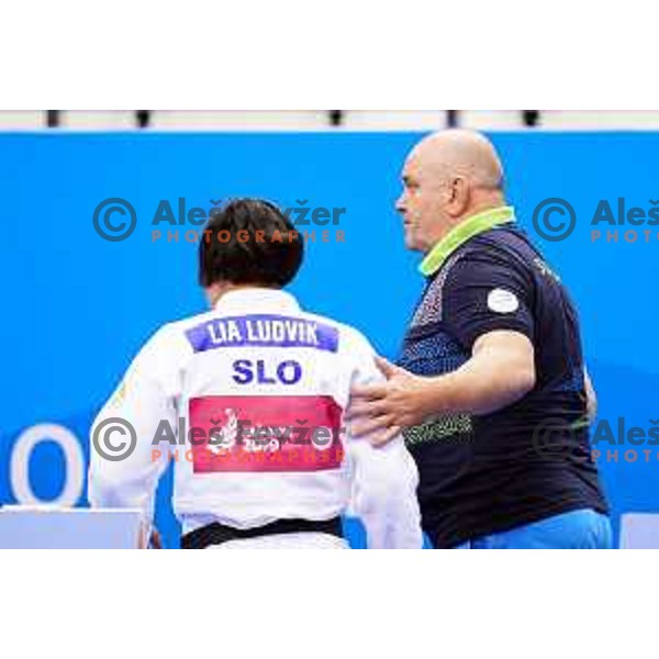 Marjan Fabjan, coach of Slovenia during Judo Tournament at 2nd European Games, Minsk, Belarus on June 23, 2019