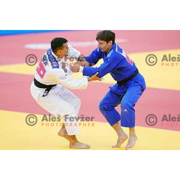 Andraz Jereb of Slovenia in action during Judo Tournament of 2nd European Games, Minsk, Belarus on June 22, 2019