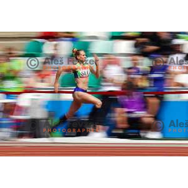 Neja Filipic competes in Women\'s long jump at 2nd European Games at Dinamo Stadium, Minsk, Belarus on June 23, 2019