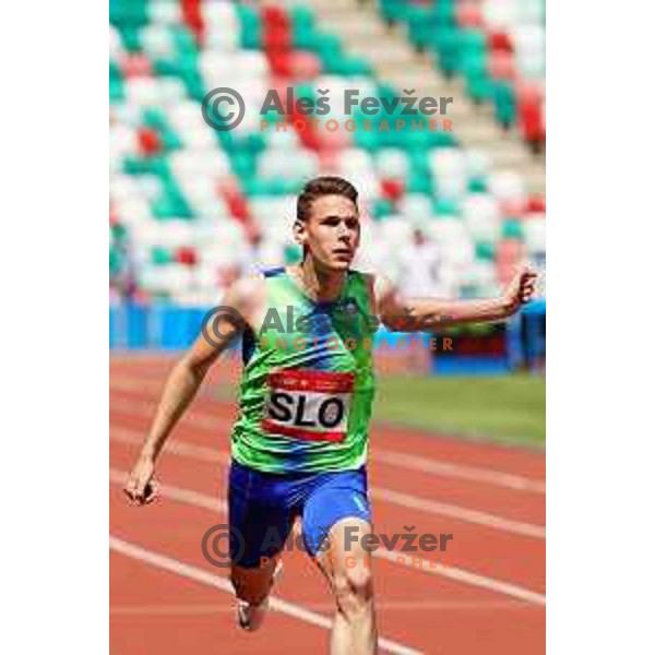 Jure Grkman competes in Men\'s 100 meters at 2nd European Games at Dinamo Stadium, Minsk, Belarus on June 23, 201