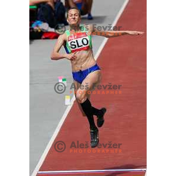 Neja Filipic competes in Women\'s long jump at 2nd European Games at Dinamo Stadium, Minsk, Belarus on June 23, 2019