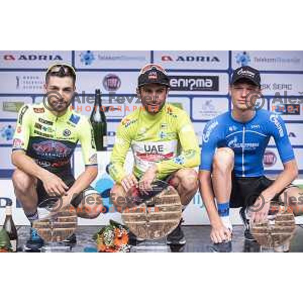 Diego Ulissi of team UAE, winner of 26 Tour of Slovenia in Novo Mesto, Slovenia on June 23, 2019