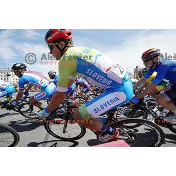 Luka Pibernik of Slovenia cycling team at Men\'s road race (180 km) at 2nd European Games, Minsk, Belarus on June 23, 2019