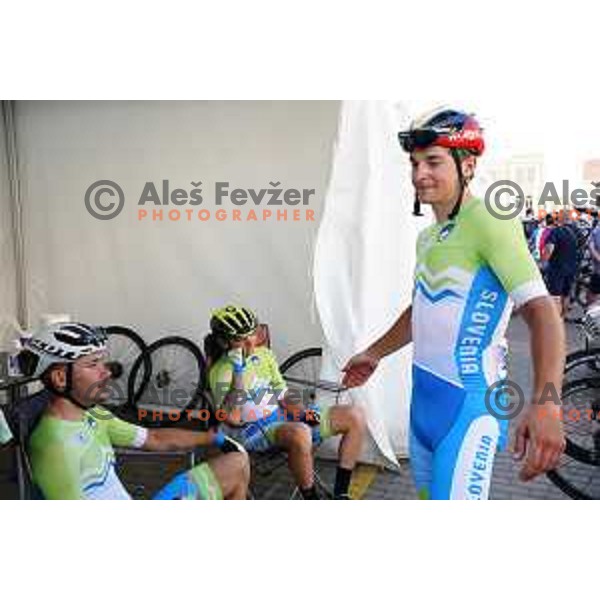 Luka Pibernik of Slovenia cycling team at Men\'s road race (180 km) at 2nd European Games, Minsk, Belarus on June 23, 201