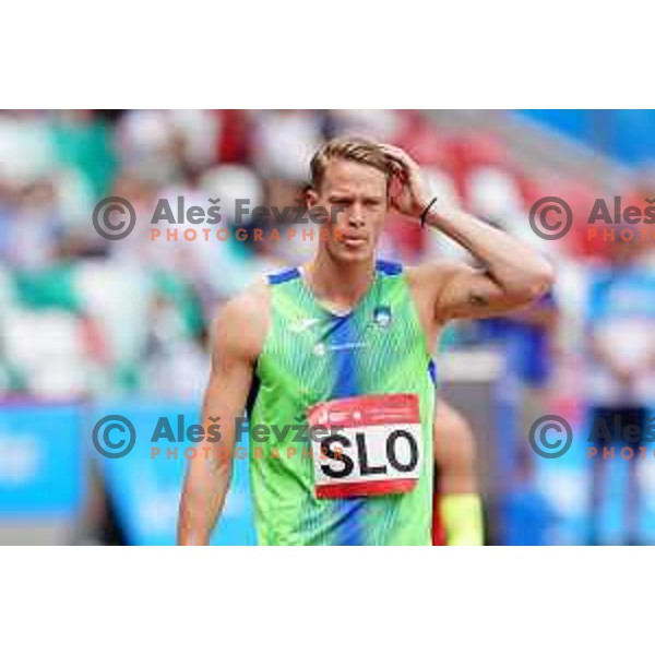 Luka Janezic competes in 4x400 meters mix relay at 2nd European Games at Dinamo Stadium, Minsk, Belarus on June 23, 2019