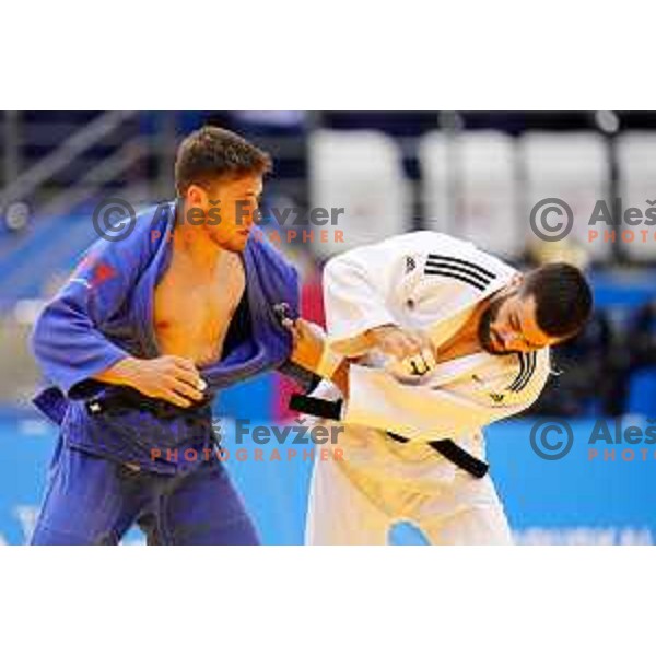 Martin Hojak of Slovenia in action during Judo Tournament in Men\'s 73 kg class at 2nd European Games, Minsk, Belarus on June 23, 2019