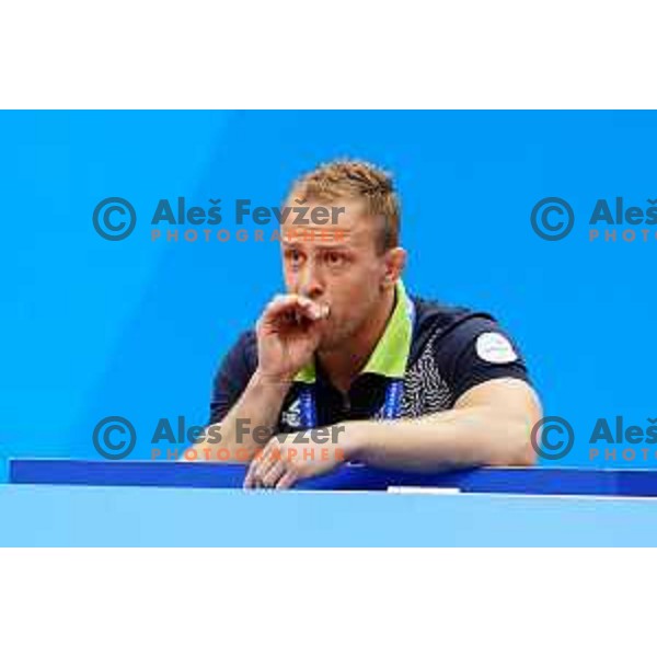 Coach Rok Draksic during Judo Tournament at 2nd European Games, Minsk, Belarus on June 23, 2019