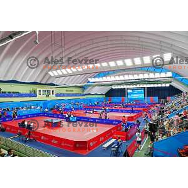 Darko Jorgic of Slovenia competes in Table Tennis Men\'s single at 2nd European Games, Minsk, Belarus on June 23, 2019