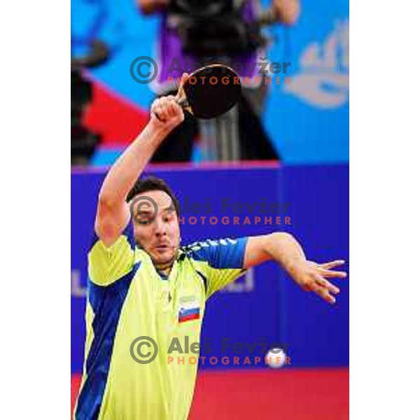 Bojan Tokic of Slovenia competes in Table Tennis Men\'s single at 2nd European Games, Minsk, Belarus on June 24, 2019