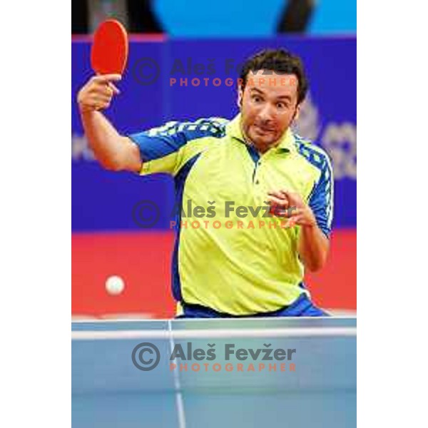 Bojan Tokic of Slovenia competes in Table Tennis Men\'s single at 2nd European Games, Minsk, Belarus on June 24, 2019