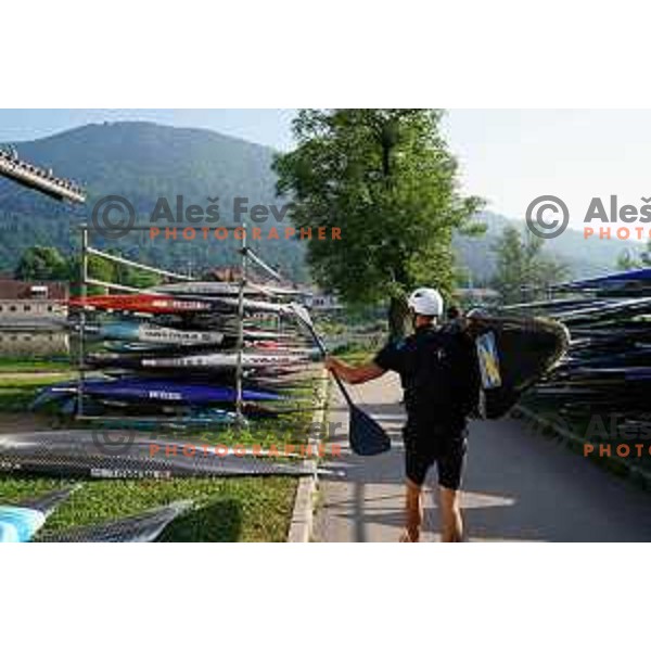 Practice session on Sava river before Kayak and Canoe World Cup in Ljubljana, Slovenia on June 27, 2019