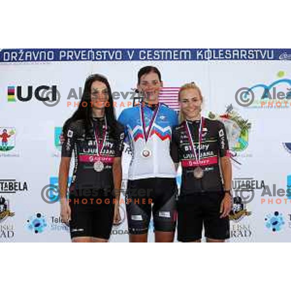 Urska pintar, Eugenia Bujak at Women\'s Road Race at Slovenian National Cycling Championships in Radovljica on June 30, 2019