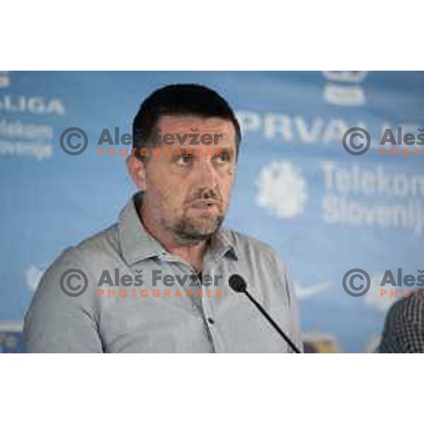 Dejan Doncic at Press conference with all coaches before start of Prva liga Telekom Slovenije season 2019/2020 in NNC Brdo, Slovenia on July 8, 2019