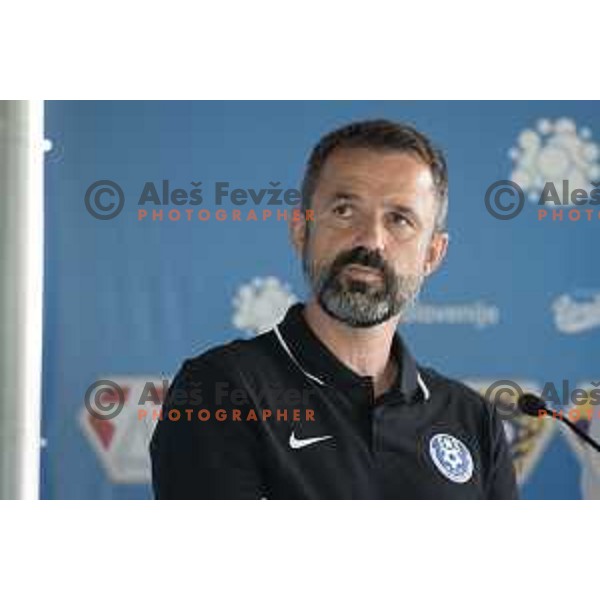 Dusan Kosic at Press conference with all coaches before start of Prva liga Telekom Slovenije season 2019/2020 in NNC Brdo, Slovenia on July 8, 2019