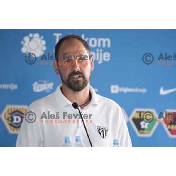Ante Simundza at Press conference with all coaches before start of Prva liga Telekom Slovenije season 2019/2020 in NNC Brdo, Slovenia on July 8, 2019